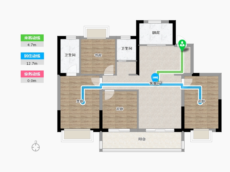 江苏省-盐城市-悦达交投玖玺台-100.00-户型库-动静线