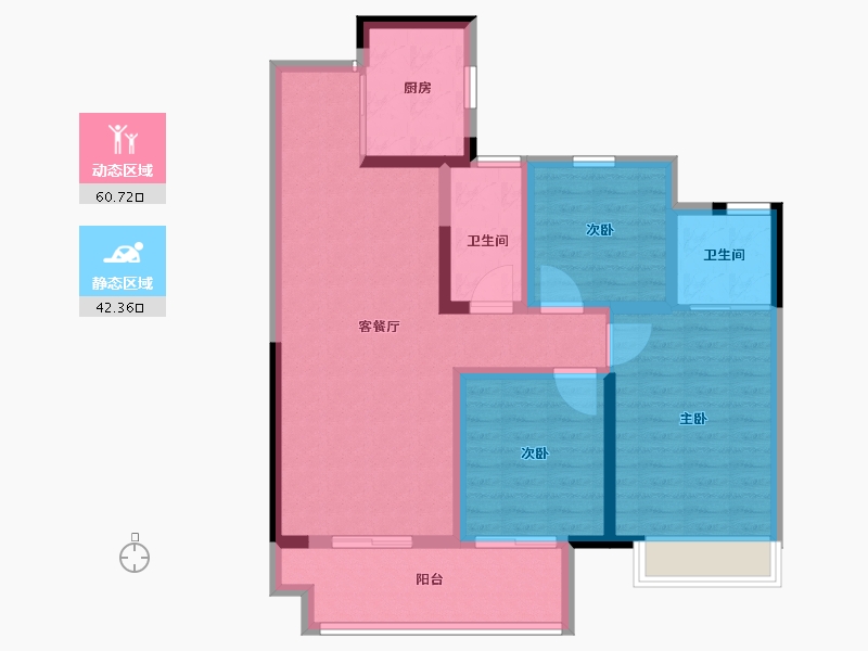 安徽省-阜阳市-淮河吾悦广场-92.01-户型库-动静分区