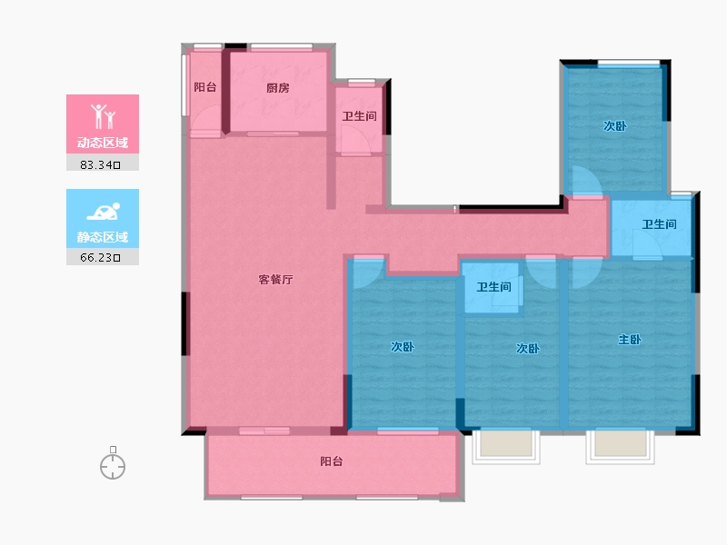 河南省-驻马店市-蔡都府-133.89-户型库-动静分区