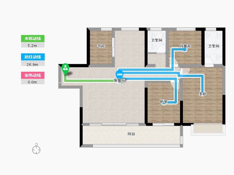 河南省-洛阳市-建业滨河珑府-112.04-户型库-动静线