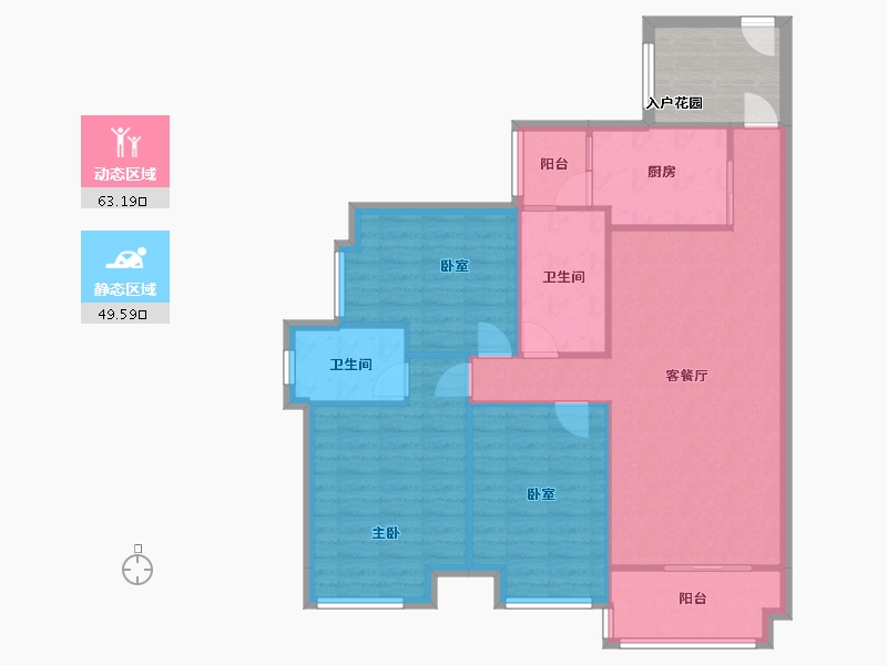 广东省-佛山市-浅水南湾-101.00-户型库-动静分区