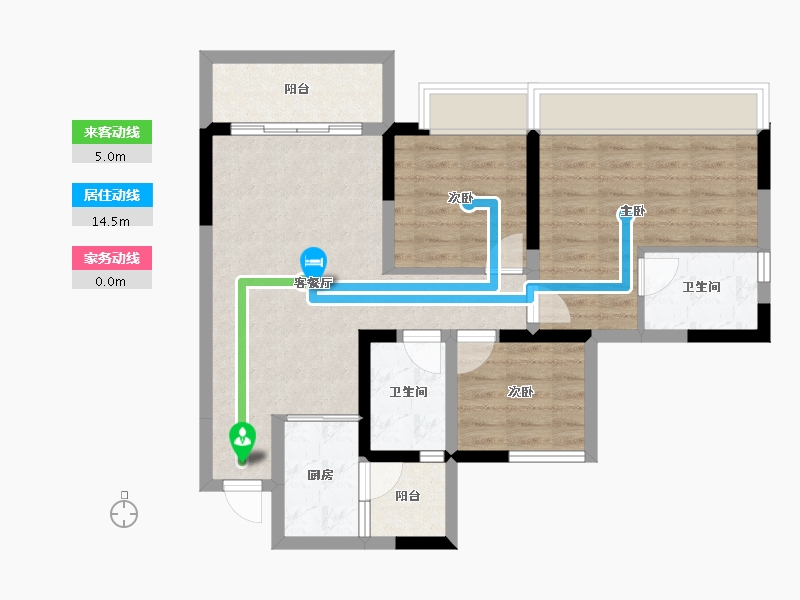 四川省-内江市-西城首座-72.92-户型库-动静线