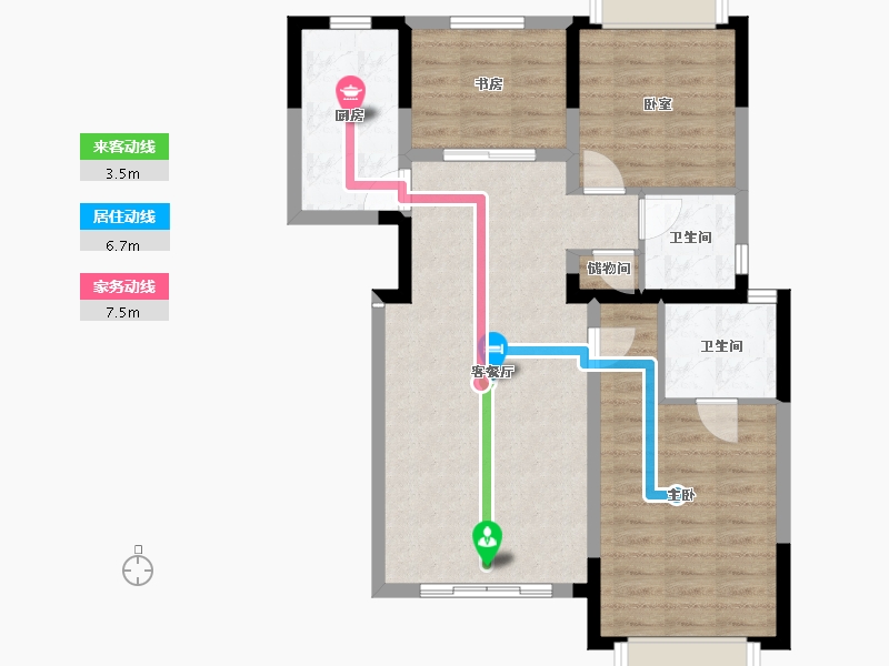 四川省-成都市-天府金茂悦-79.06-户型库-动静线