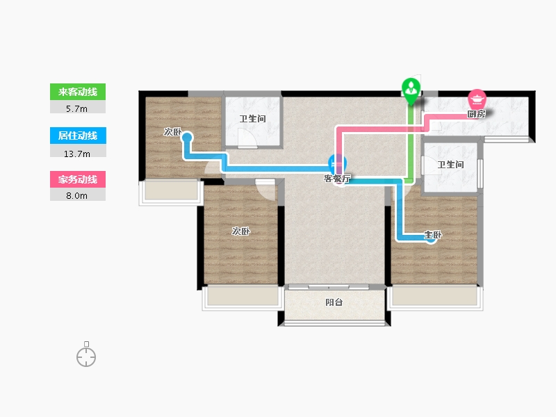 广西壮族自治区-柳州市-宝光·翡翠悦府-93.96-户型库-动静线