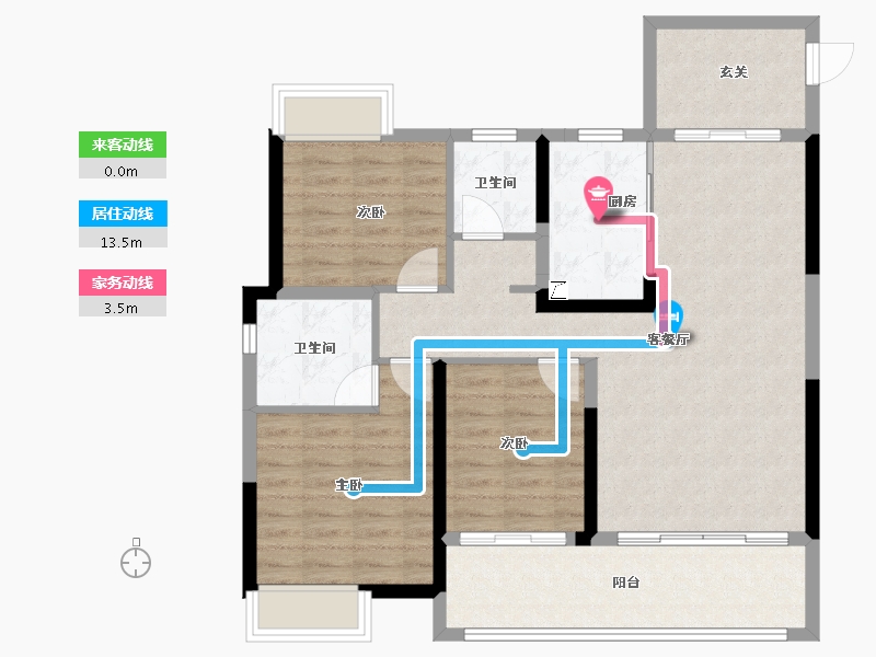 江西省-宜春市-明珠壹号-93.57-户型库-动静线