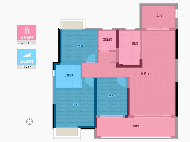 江西省-宜春市-明珠壹号-93.57-户型库-动静分区