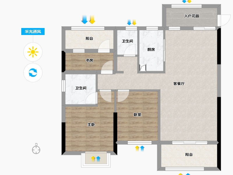 湖南省-郴州市-十九峯-85.15-户型库-采光通风