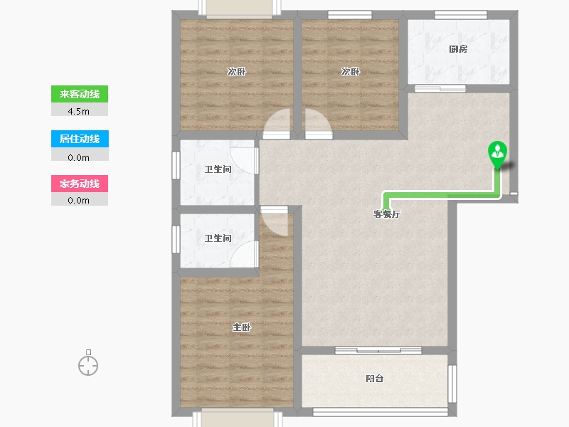 陕西省-咸阳市-嘉园华庭-92.14-户型库-动静线