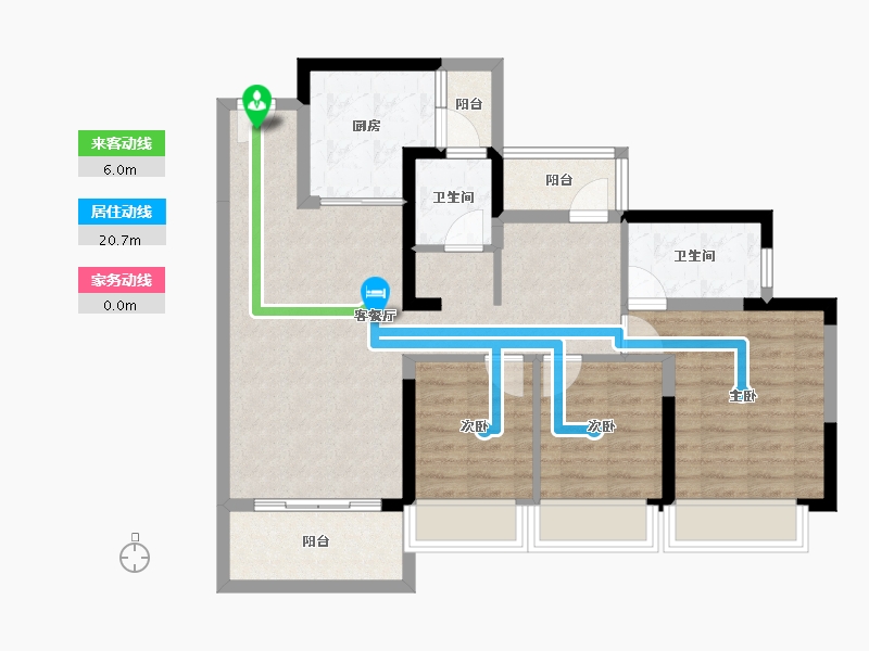 广东省-惠州市-灿邦珑廷观邸-85.01-户型库-动静线