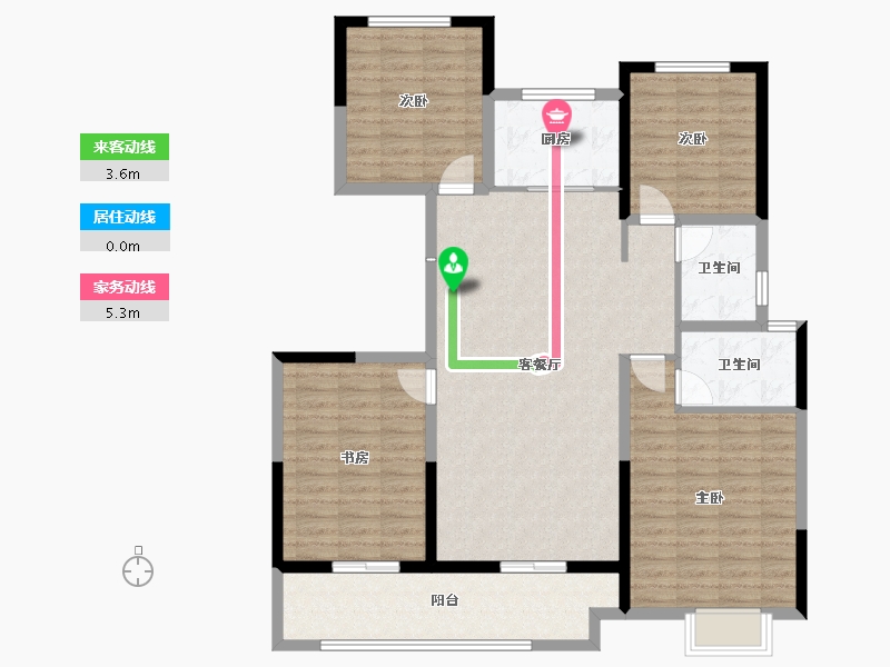 山东省-菏泽市-长安府长安中心-120.00-户型库-动静线