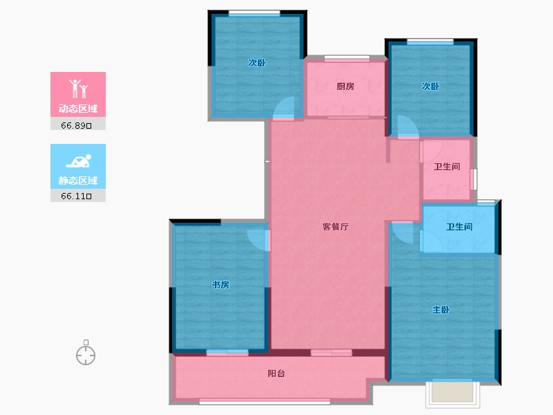 山东省-菏泽市-长安府长安中心-120.00-户型库-动静分区