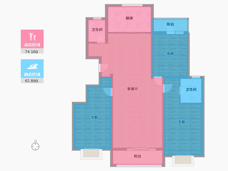 山西省-晋中市-德元府-134.02-户型库-动静分区