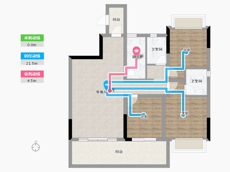 四川省-内江市-莱菲特广场三期森林里-87.15-户型库-动静线