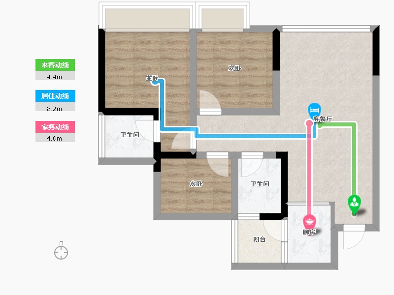 四川省-内江市-西城首座-61.11-户型库-动静线