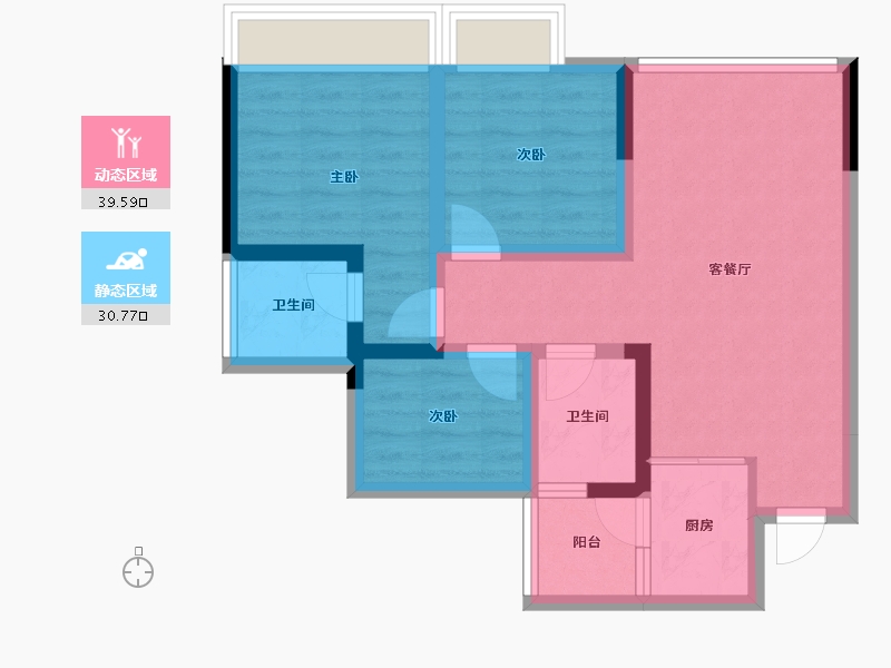 四川省-内江市-西城首座-61.11-户型库-动静分区