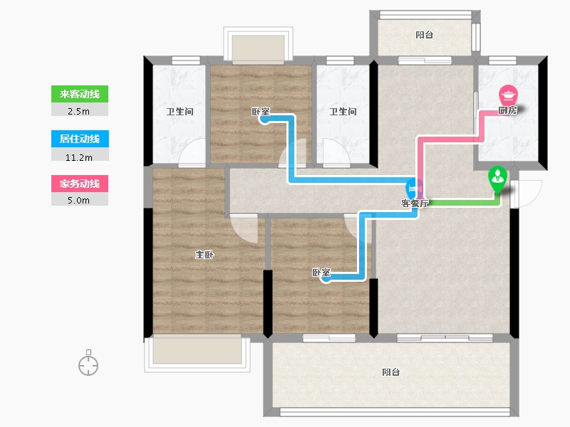 安徽省-阜阳市-东湖世纪城-93.08-户型库-动静线