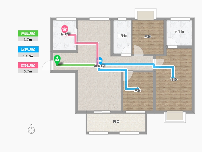 河南省-驻马店市-康桥水郡-100.01-户型库-动静线