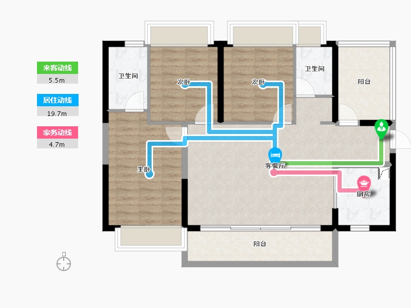 广东省-惠州市-灿邦珑廷观邸-91.49-户型库-动静线