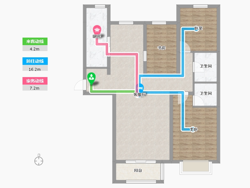 辽宁省-葫芦岛市-中央国际城-92.86-户型库-动静线