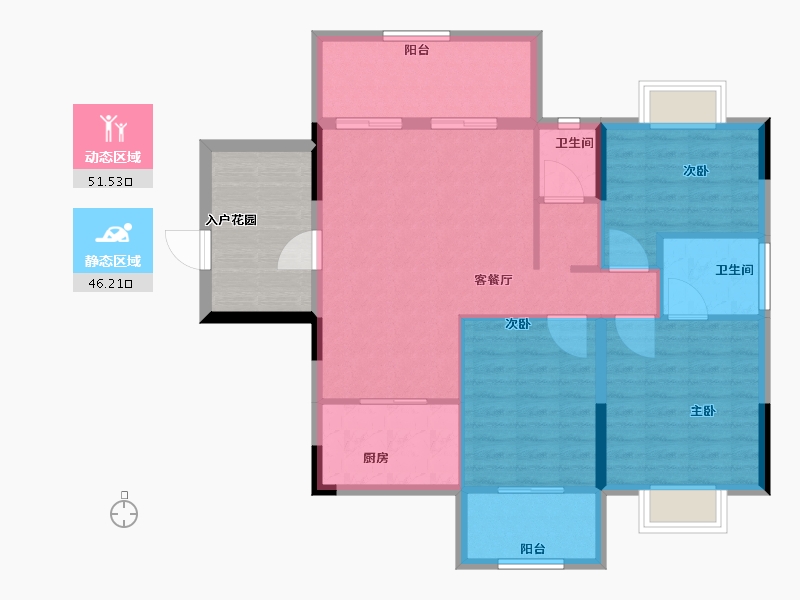 湖南省-郴州市-联兴熹玥台-97.05-户型库-动静分区