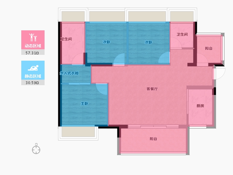 广东省-肇庆市-肇庆万达国家度假区-79.14-户型库-动静分区