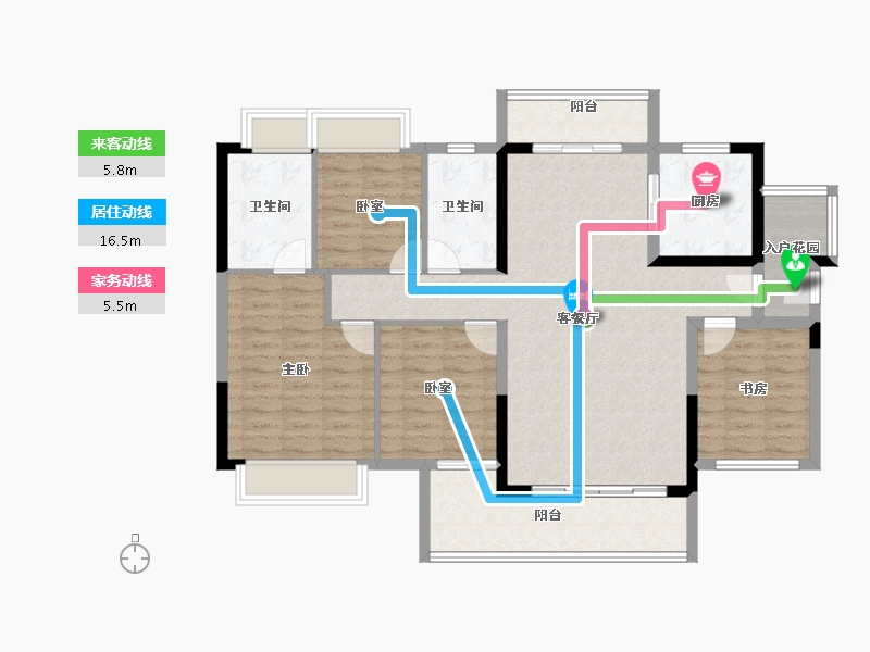 广东省-肇庆市-融创鼎湖府-113.05-户型库-动静线