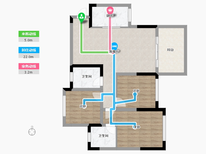 四川省-宜宾市-阳光森林城市佳境-81.46-户型库-动静线