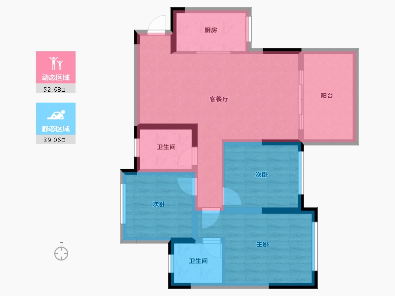 四川省-宜宾市-阳光森林城市佳境-81.46-户型库-动静分区