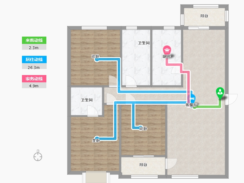 河南省-商丘市-滨湖新苑-114.00-户型库-动静线