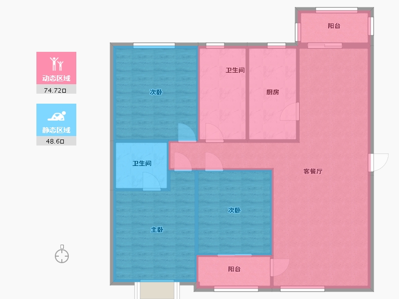 河南省-商丘市-滨湖新苑-114.00-户型库-动静分区