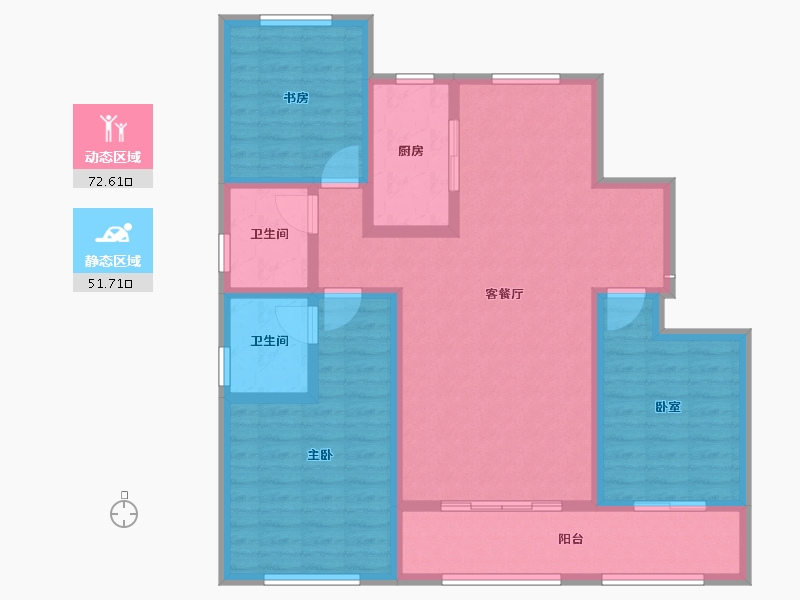 山东省-淄博市-熙悦-111.20-户型库-动静分区