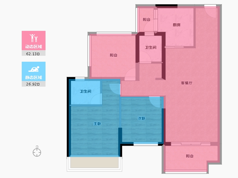 广东省-肇庆市-肇庆万达国家度假区-78.92-户型库-动静分区