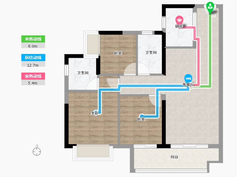 广东省-肇庆市-融创鼎湖府-77.67-户型库-动静线