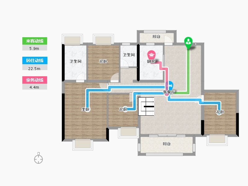 四川省-成都市-樾玺-215.00-户型库-动静线