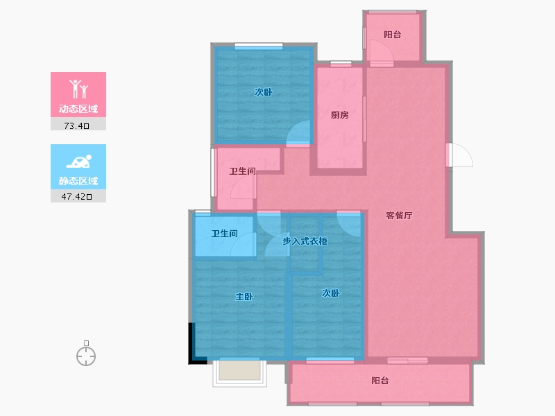 河南省-驻马店市-蔡都府-107.98-户型库-动静分区