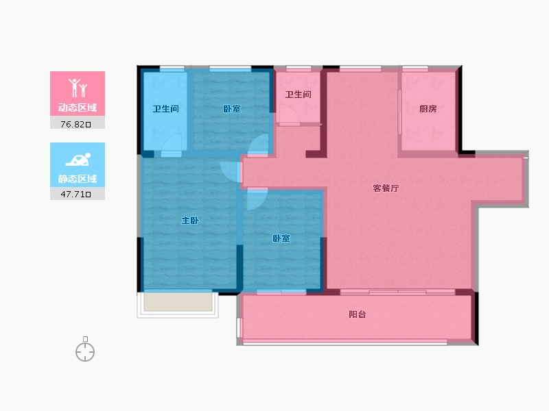 河南省-洛阳市-建业滨河珑府-112.05-户型库-动静分区