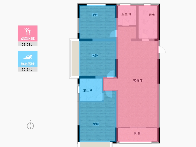 山东省-泰安市-信园2期-100.00-户型库-动静分区