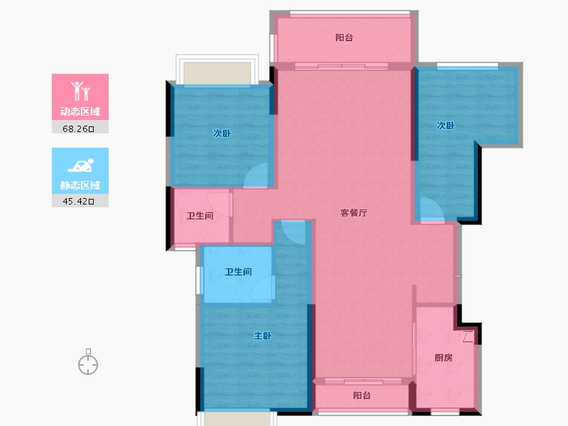 江西省-宜春市-君悦城-102.13-户型库-动静分区