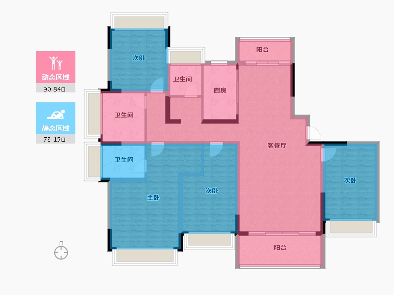 江西省-宜春市-万投锦秀壹品-147.69-户型库-动静分区