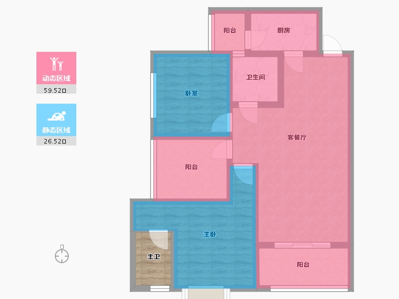 四川省-成都市-恒合时代城-79.03-户型库-动静分区