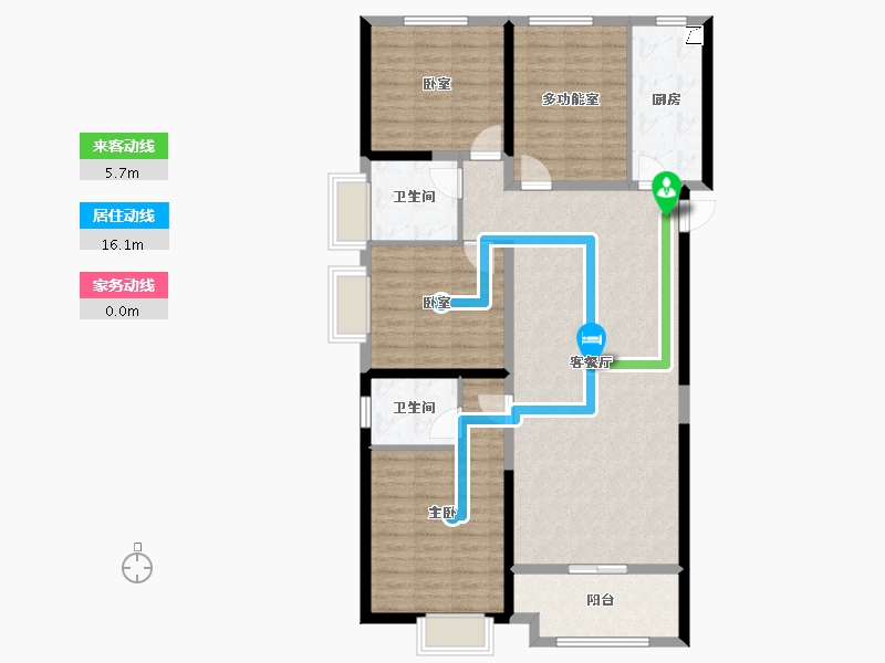 山东省-菏泽市-曹州名郡-117.37-户型库-动静线