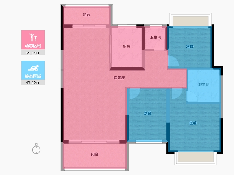 江西省-宜春市-君悦城-101.52-户型库-动静分区