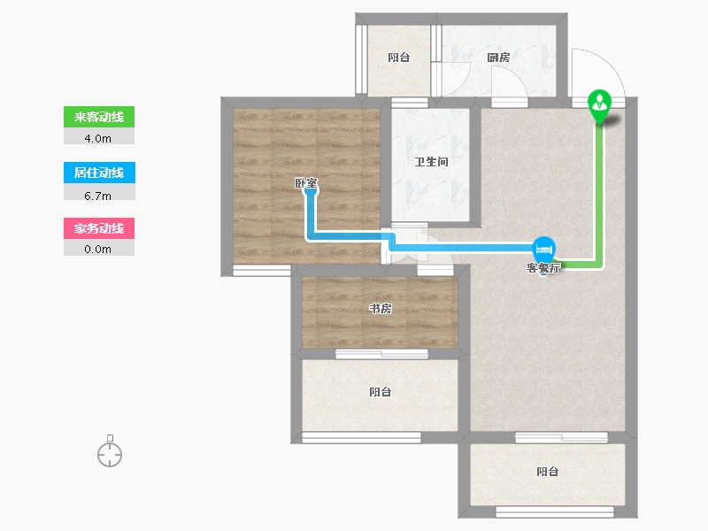 四川省-成都市-恒合时代城-62.00-户型库-动静线