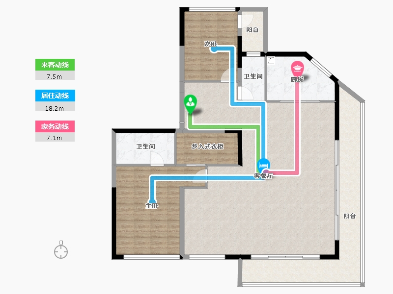 云南省-昆明市-世博生态城蓝湖邻里​-158.33-户型库-动静线