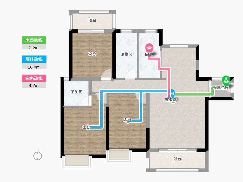 福建省-漳州市-领秀源著-95.20-户型库-动静线