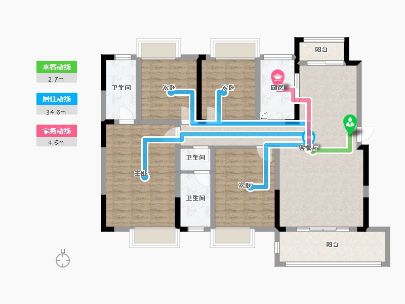 江西省-赣州市-时代国风府(建设中)-122.50-户型库-动静线