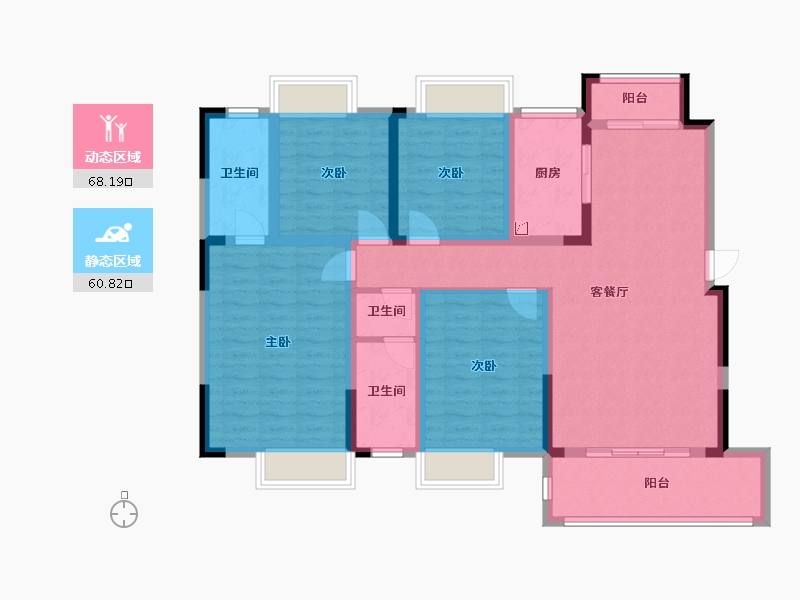 江西省-赣州市-时代国风府(建设中)-122.50-户型库-动静分区