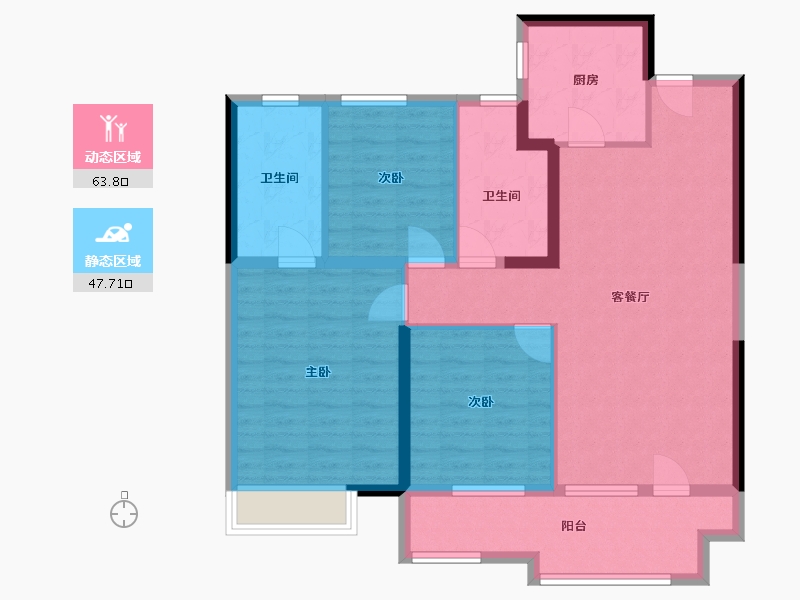 山东省-烟台市-马尔贝拉-100.00-户型库-动静分区