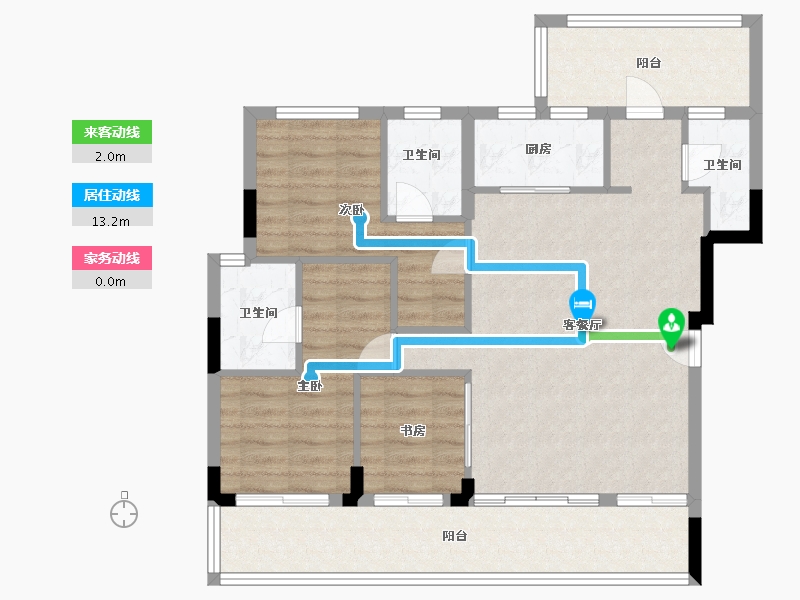 四川省-眉山市-天府万科城-92.00-户型库-动静线