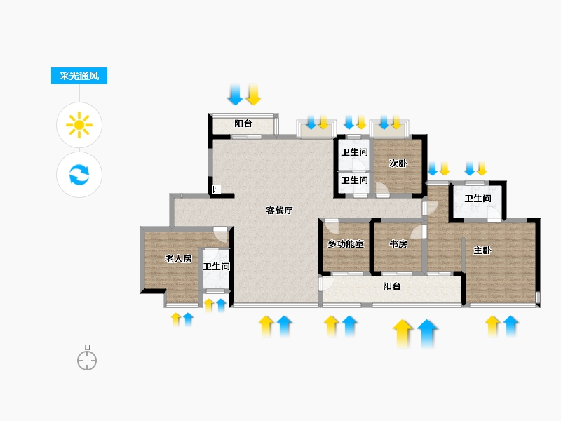 江西省-赣州市-时代国风府(建设中)-171.35-户型库-采光通风